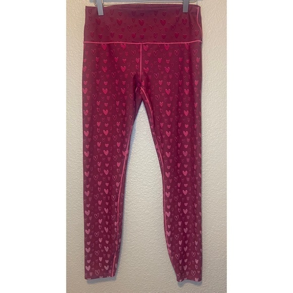 Colorado Threads Pink Hearts Leggings Size Extra Large - Picture 1 of 8